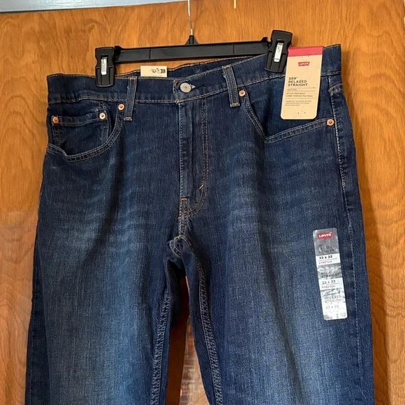 NWT Levi’s Men’s 559 Relaxed Straight Stretch Blue Jeans - Picture 5 of 8